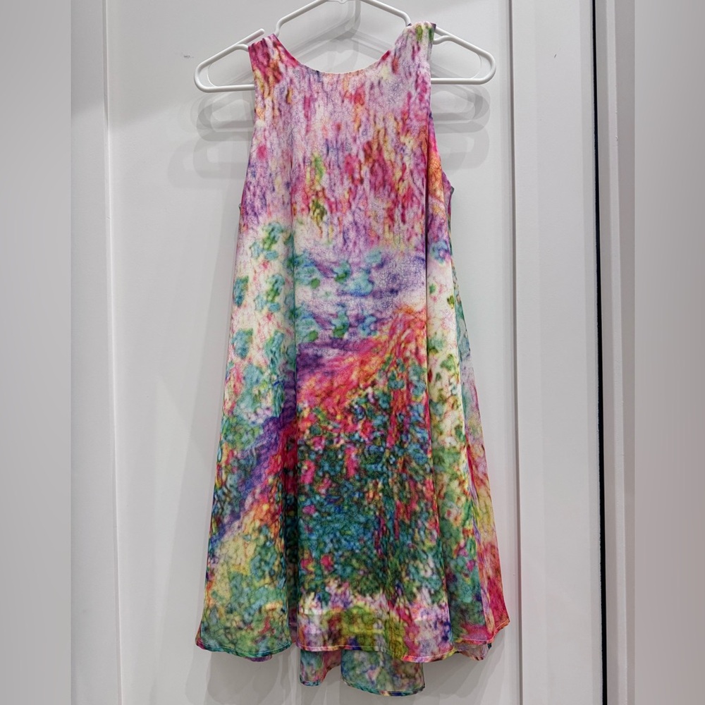 Colorful Abstract Sleeveless Dress